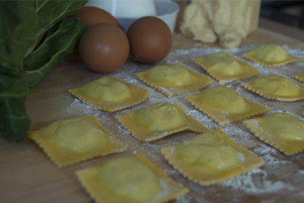 Spinach, chard and ricotta filled tortelli - Bertazzoni